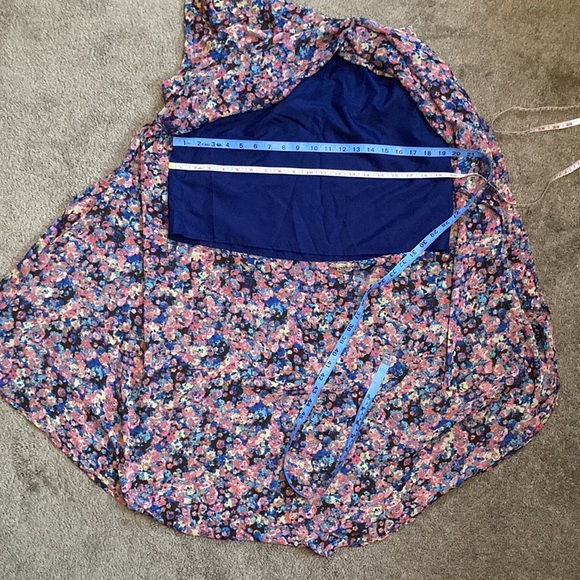 Decree multi colored floral-like bohemian maxi/mini skirt, Medium - Picture 11 of 16